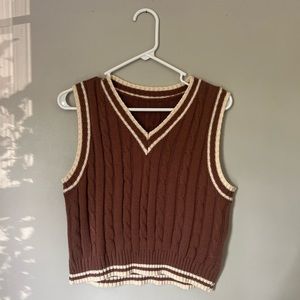 Brown Knit Tank